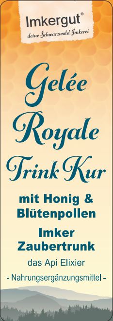 Gelee Royale Trink Kur Etikett von vorne